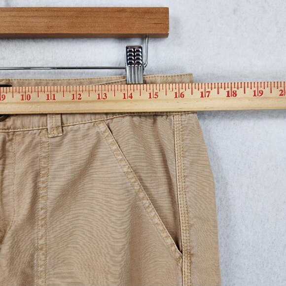 J Crew Pants Womens 8 Khaki Beige City Fit 100% Cotton Straight Leg Utility - Picture 4 of 12